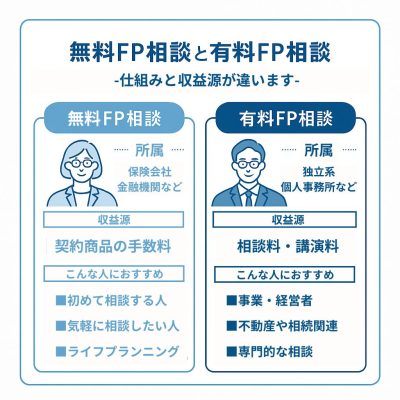 無料FP相談と有料FP相談の違い